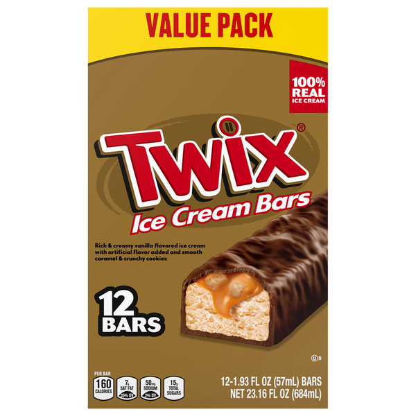 TWIX Ice Cream Bars, Value Pack hero