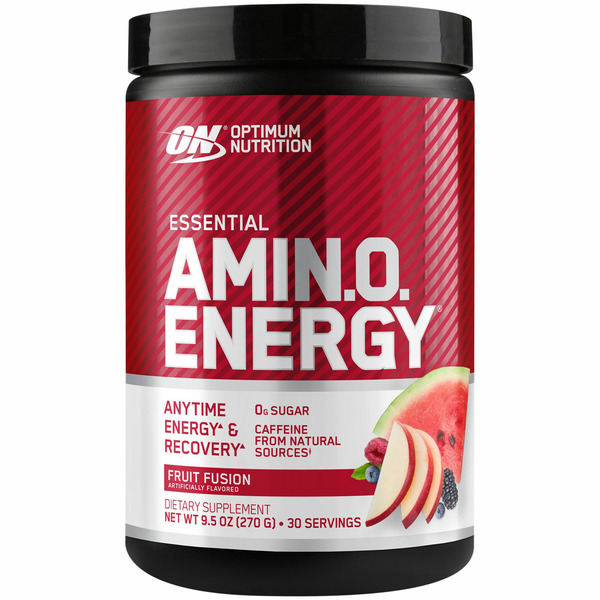 Pre-Workout Optimum Nutrition Amino Energy, Fruit Fusion, Essential hero