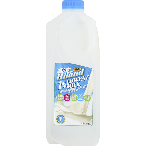 Milk Hiland Dairy Milk, Lowfat, 1% Milkfat hero