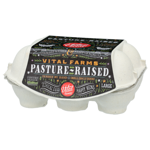 Eggs Vital Farms Pasture Raised Large Eggs- 6 count hero