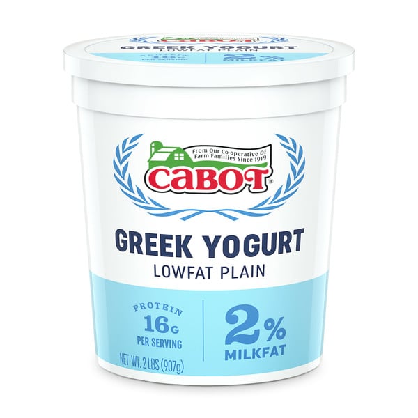 Yogurt Cabot Lowfat Plain Greek Yogurt hero