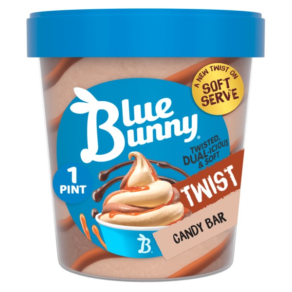 Frozen Dessert Blue Bunny Candy Bar Twist Pint hero