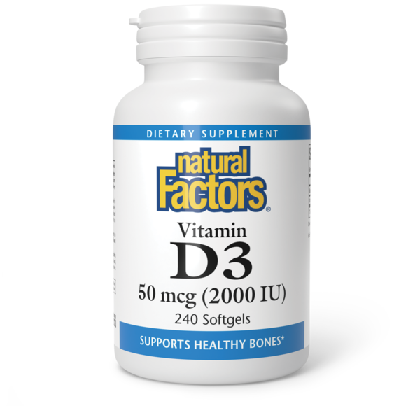 Vitamins & Supplements Natural Factors Vitamin D3 hero