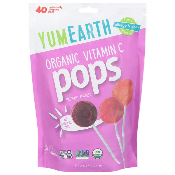 Candy & Chocolate YumEarth Pops, Organic hero