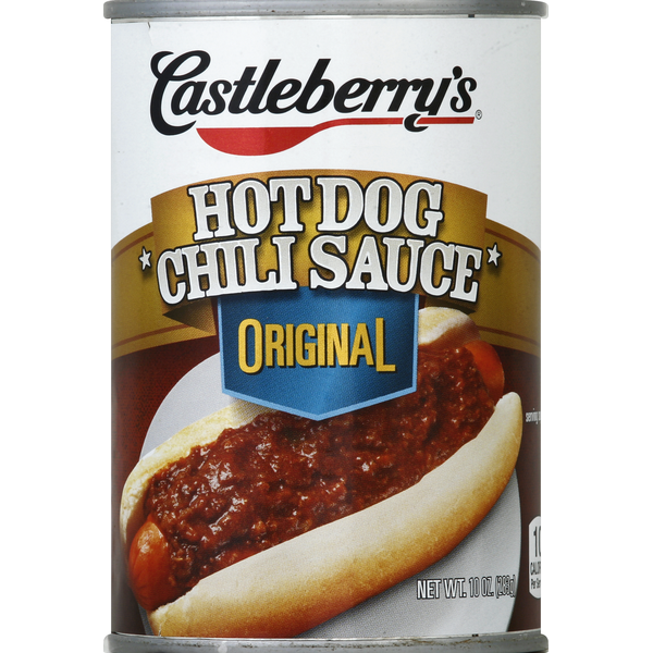 Canned Meals & Beans Castleberry's Chili Sauce, Hot Dog, Original hero