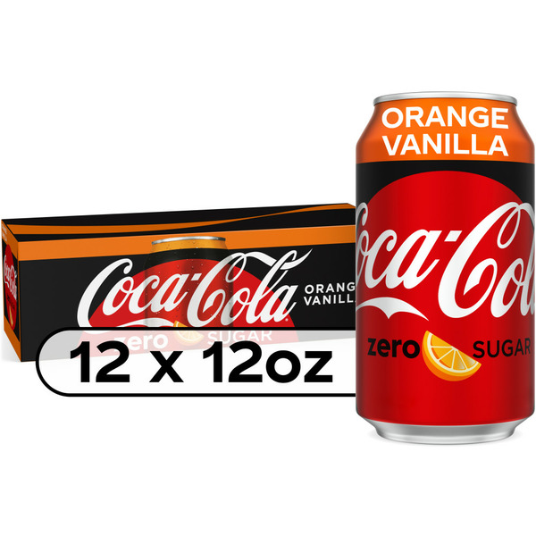 Soft Drinks Coca Cola Zero Sugar Coca-Cola Orange Vanilla Zero Sugar Diet Soda Soft Drink hero