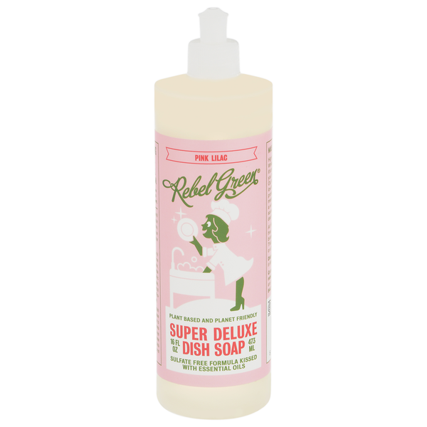 Dish Detergents Rebel Green Dish Soap, Super Deluxe, Pink Lilac hero