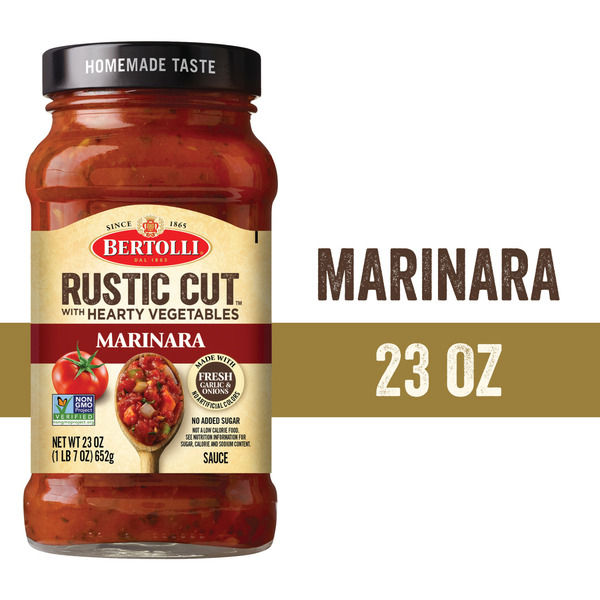 Pasta Sauce Bertolli Rustic Cut Marinara Pasta Sauce hero