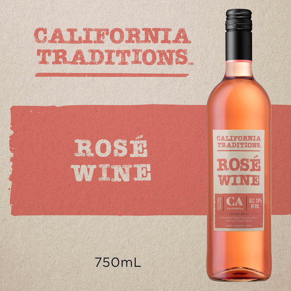 Featured Items California Traditions Rosé Wine 750ml hero