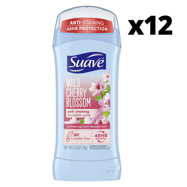 Suave Antiperspirant & Deodorant Stick Wild Cherry Blossom hero