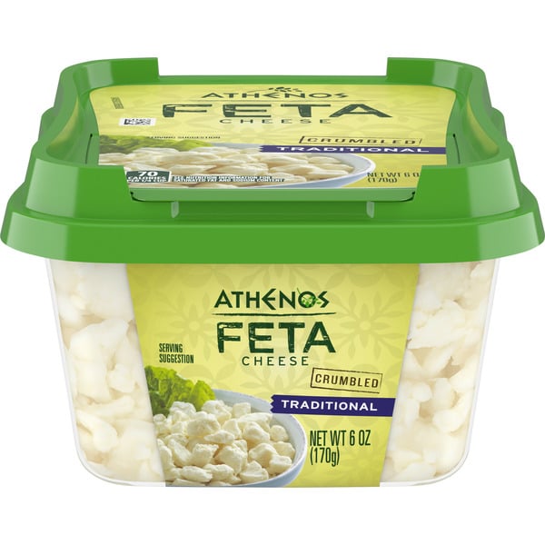 Specialty Cheeses Athenos Traditional Crumbled Feta Cheese hero