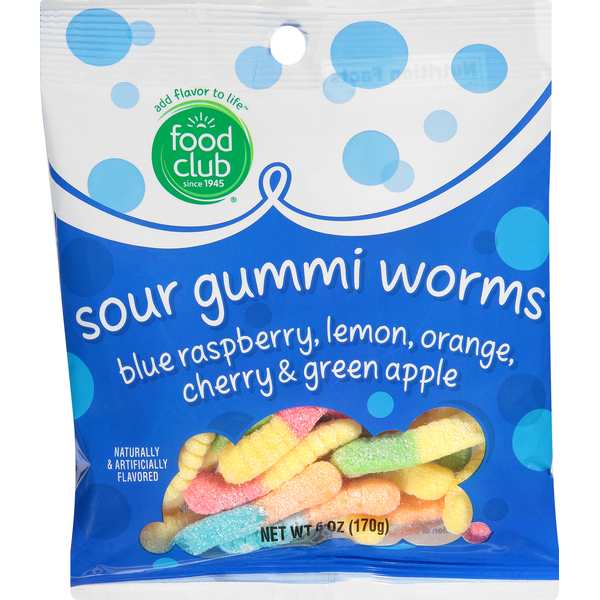 Candy & Chocolate Food Club Gummi Worms, Sour hero