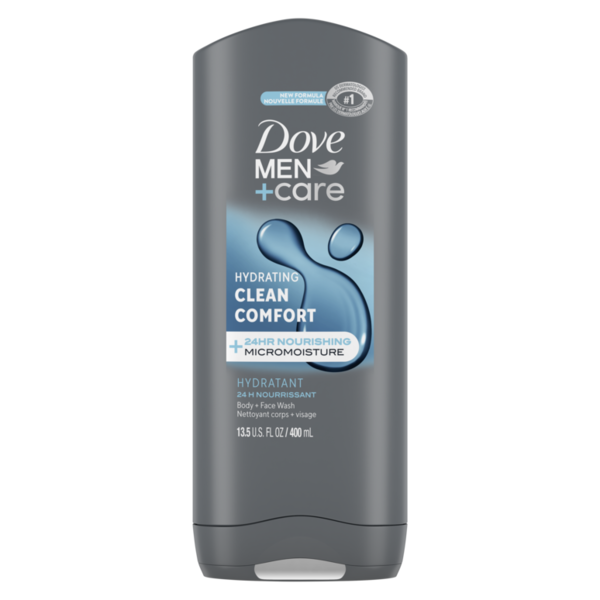 Bath & Body Dove Men+Care Body Wash and Face Wash Clean Comfort hero