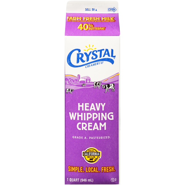 Milk Crystal Creamery Heavy Whipping Cream hero