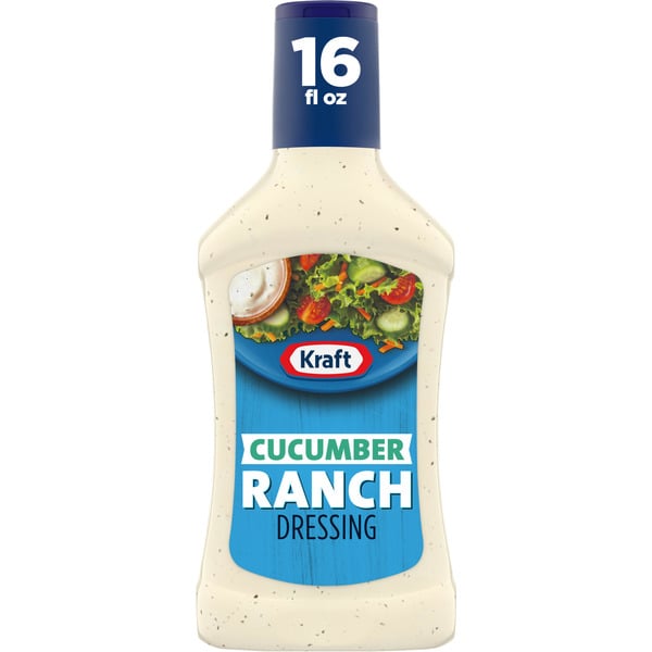 Salad Dressing & Toppings Kraft Cucumber Ranch Salad Dressing hero