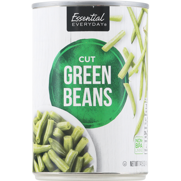 Canned & Jarred Vegetables Essential Everyday Green Beans, Cut hero