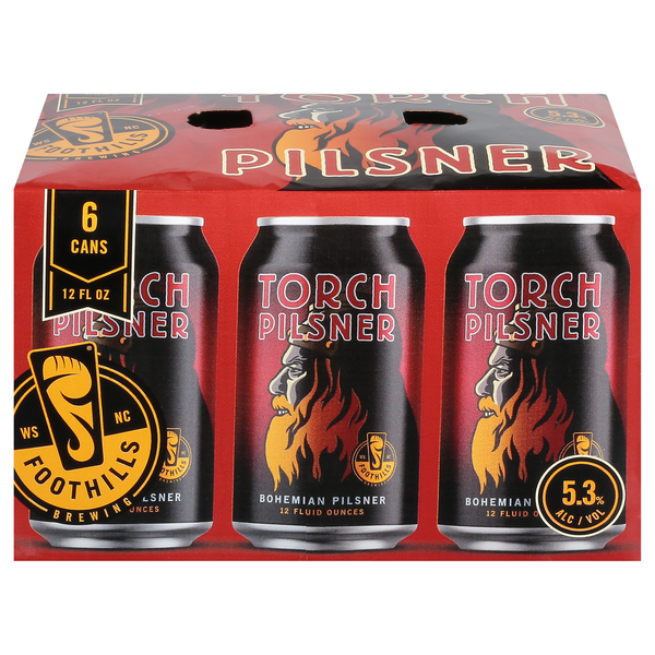 Beers & Coolers Foothills Brewing Beer, Bohemian Pilsner, Torch Pilsner hero