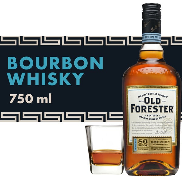 Whiskey Old Forester 86 Proof Kentucky Straight Bourbon Whisky hero