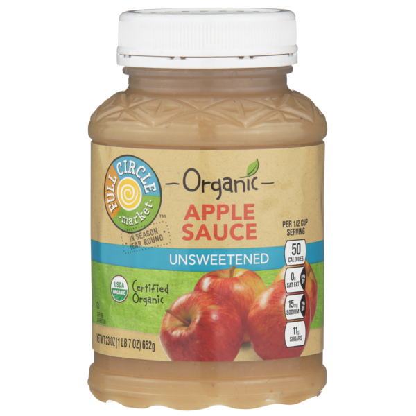 Canned Fruit & Applesauce Full Circle Unsweetened Apple Sauce hero