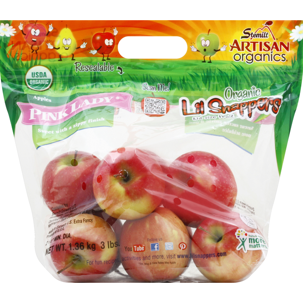 Packaged Vegetables & Fruits Stemilt Apple, Organic, Kid Size Fruit hero