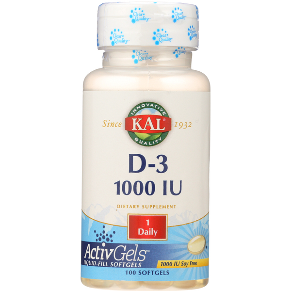 Vitamins & Minerals KAL D-3 1000 Iu Activgels hero