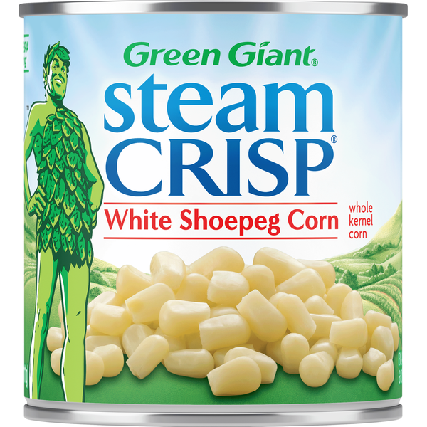 Canned & Jarred Vegetables Green Giant SteamCrisp White Shoepeg Whole Kernel Corn hero