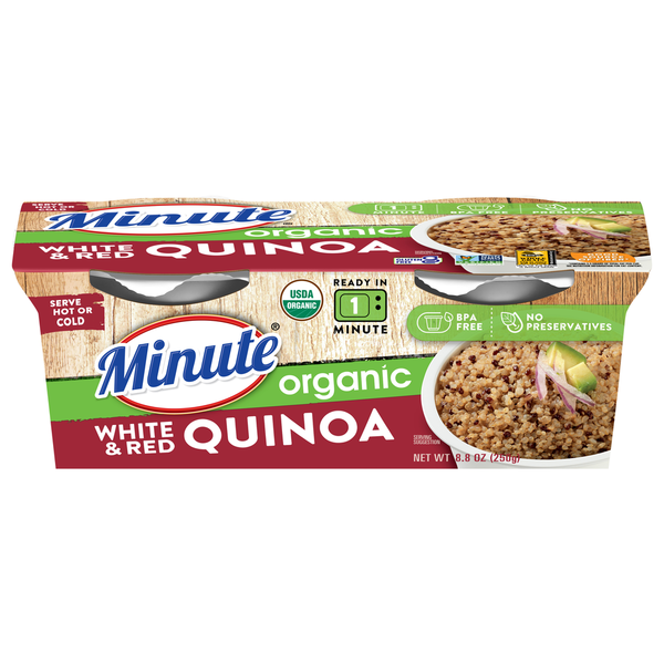 Grains, Rice & Dried Goods Minute Rice White & Red Quinoa, Organic hero