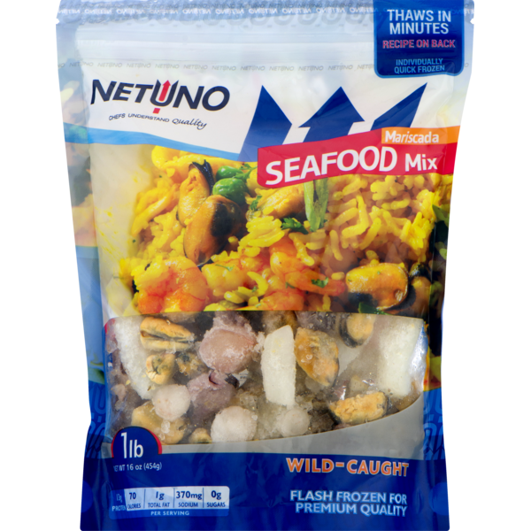 Prepared Meals NETUNO Seafood Mix, Mariscada, Wild-Caught, Pouch hero