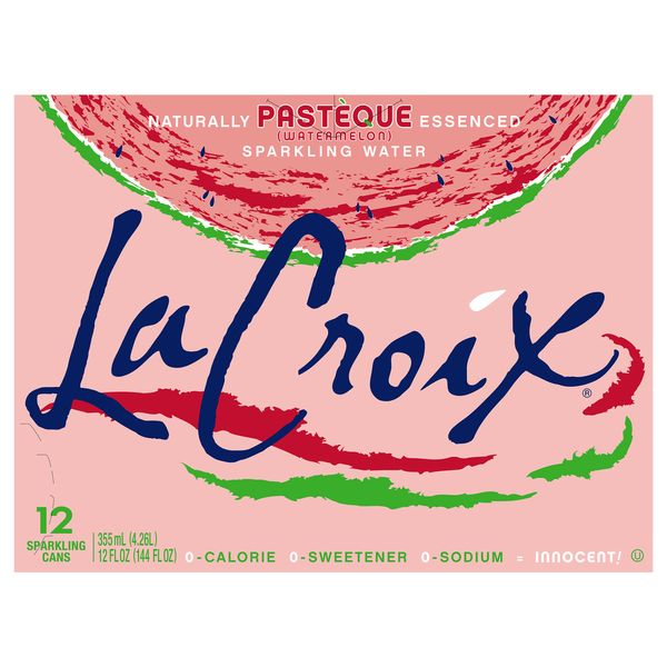 Water, Seltzer & Sparkling Water LaCroix Sparkling Water, Pasteque Watermelon hero