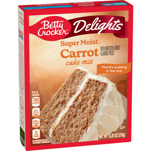 Doughs, Gelatins & Bake Mixes Betty Crocker Delights Super Moist Carrot Cake Mix hero