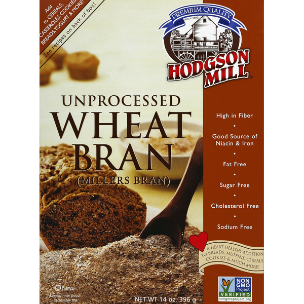 Hot Cereal & Pancake Mixes Hodgson Mill Wheat Bran, Unprocessed hero