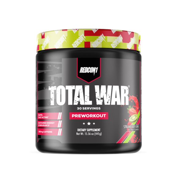 REDCON1 TOTAL WAR, Preworkout, Strawberry Kiwi hero