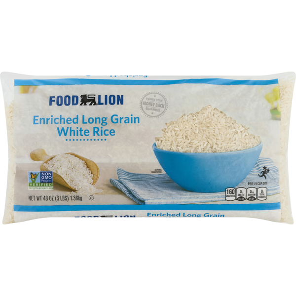 Grains, Rice & Dried Goods Food Lion White Rice, Enriched Long Grain hero