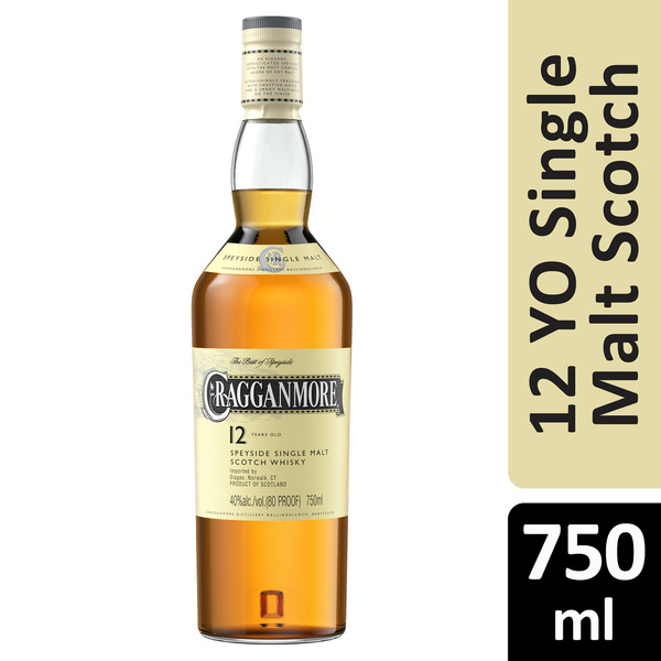 Whiskey Cragganmore 12 YR Single Speyside Malt Scotch Whisky hero