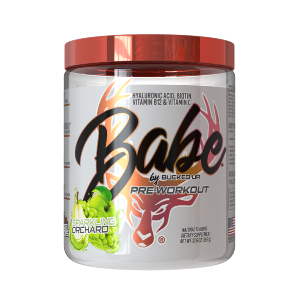 Babe by Bucked Up Sparkling Orchard Pre-Workout hero