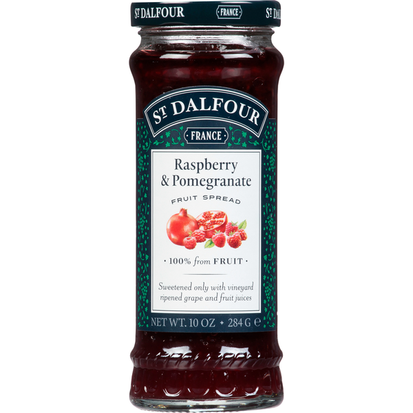 Nut Butters & Fruit Spreads St. Dalfour Fruit Spread, Raspberry & Pomegranate hero