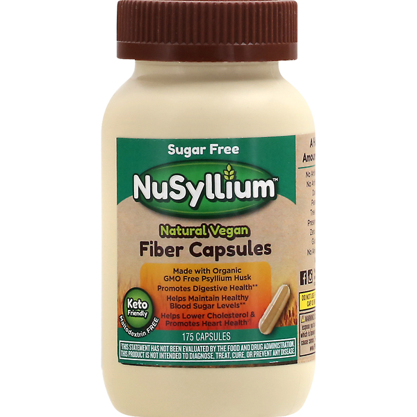 Digestion NuSyllium Fiber, Sugar Free, Capsules hero