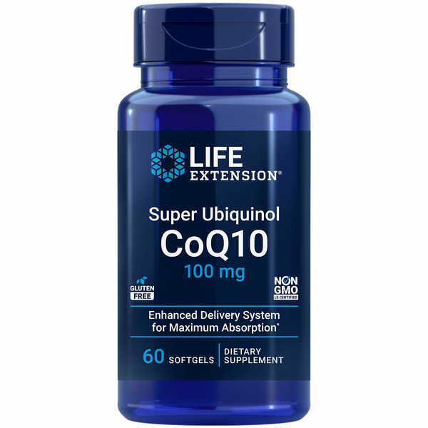 Life Extension CoQ10, Super Ubiquinol, 100 mg, Softgel hero