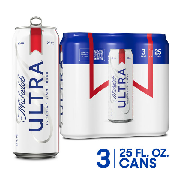 Spirits Michelob Ultra Superior Light Beer Cans hero