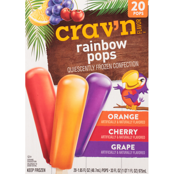 Ice Cream & Ice Crav'n Flavor Pops, Rainbow hero