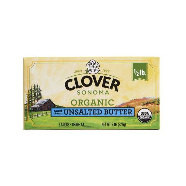 Butter Clover Sonoma Organic Unsalted Butter hero