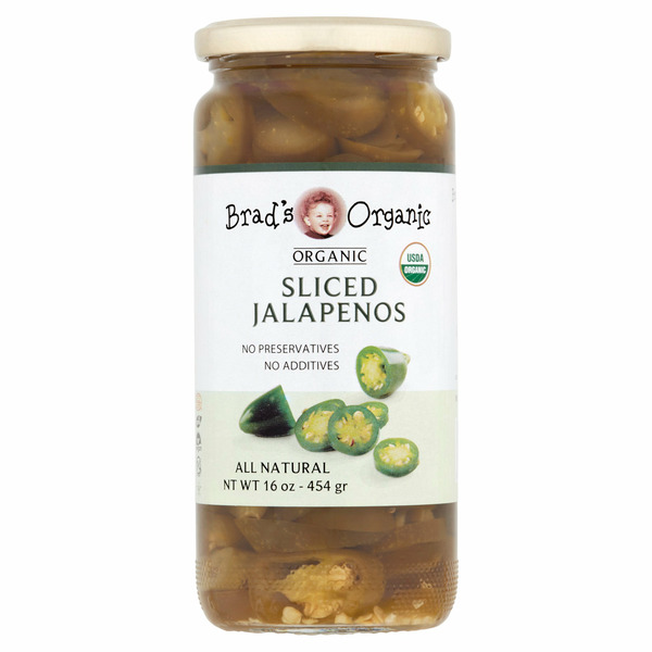 Pickled Goods & Olives Brad's Organic Sliced Organic Jalapenos hero