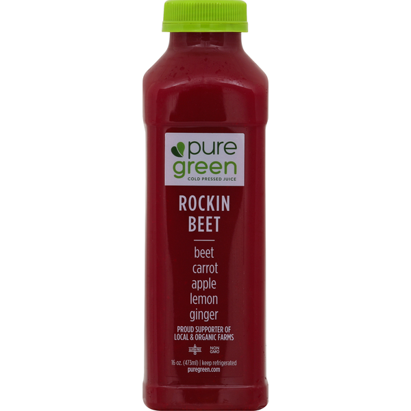 Juice & Nectars Pure Green 100% Juice, Rockin Beet hero