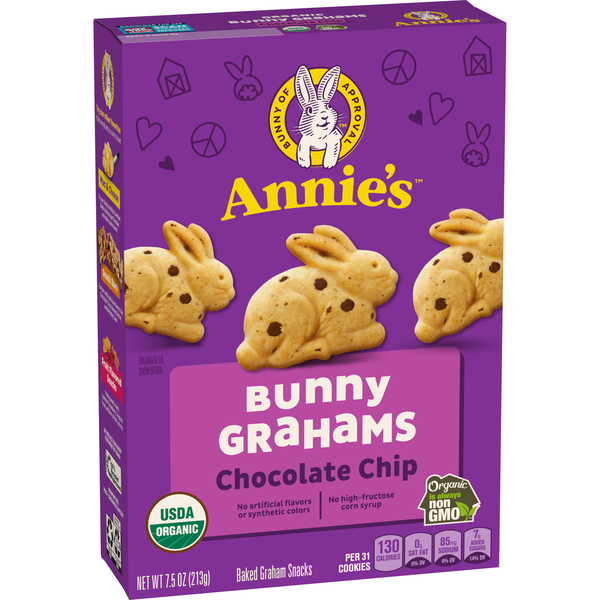 Cookies & Cakes Annie's Organic Bunny Chocolate Chip Graham Crackers hero