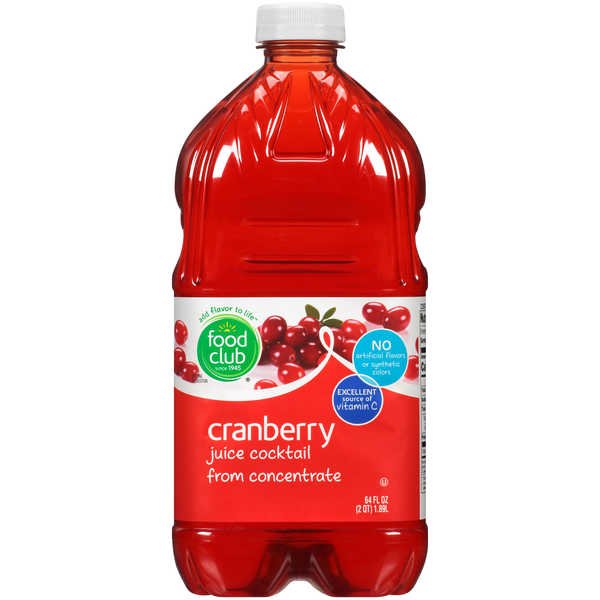 Juice & Nectars Food Club Cranberry Juice Cocktail From Concentrate hero