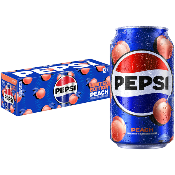 Soft Drinks Pepsi Peach hero