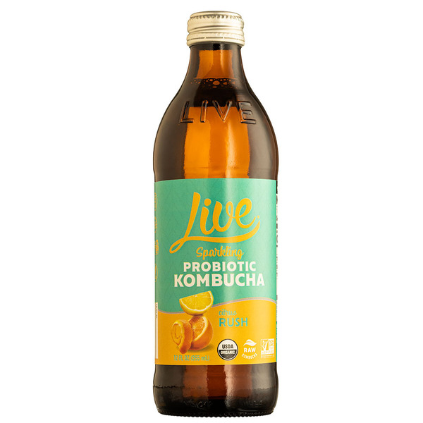 Tea Live Raw & Organic Kombucha, Citrus Rush hero