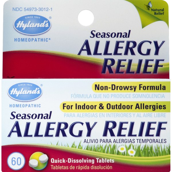 Cold, Flu & Allergy Hyland's Allergy Relief, Seasonal, Quick-Dissolving Tablets hero