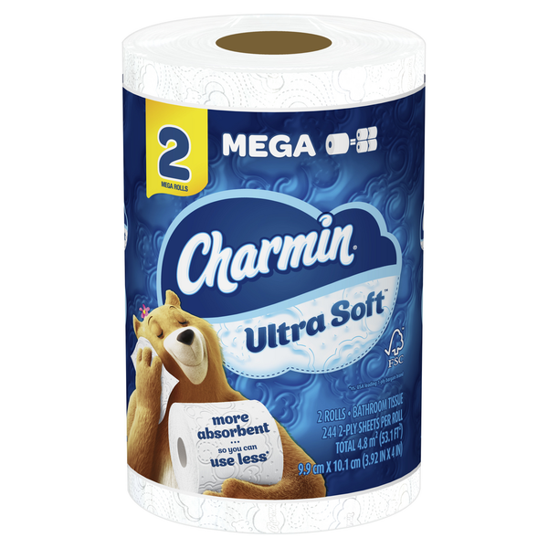 Paper Goods Charmin Ultra Soft Toilet Paper Mega Rolls hero