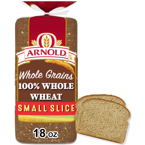 Packaged Bread Arnold Small Slice, Whole Wheat Bread hero